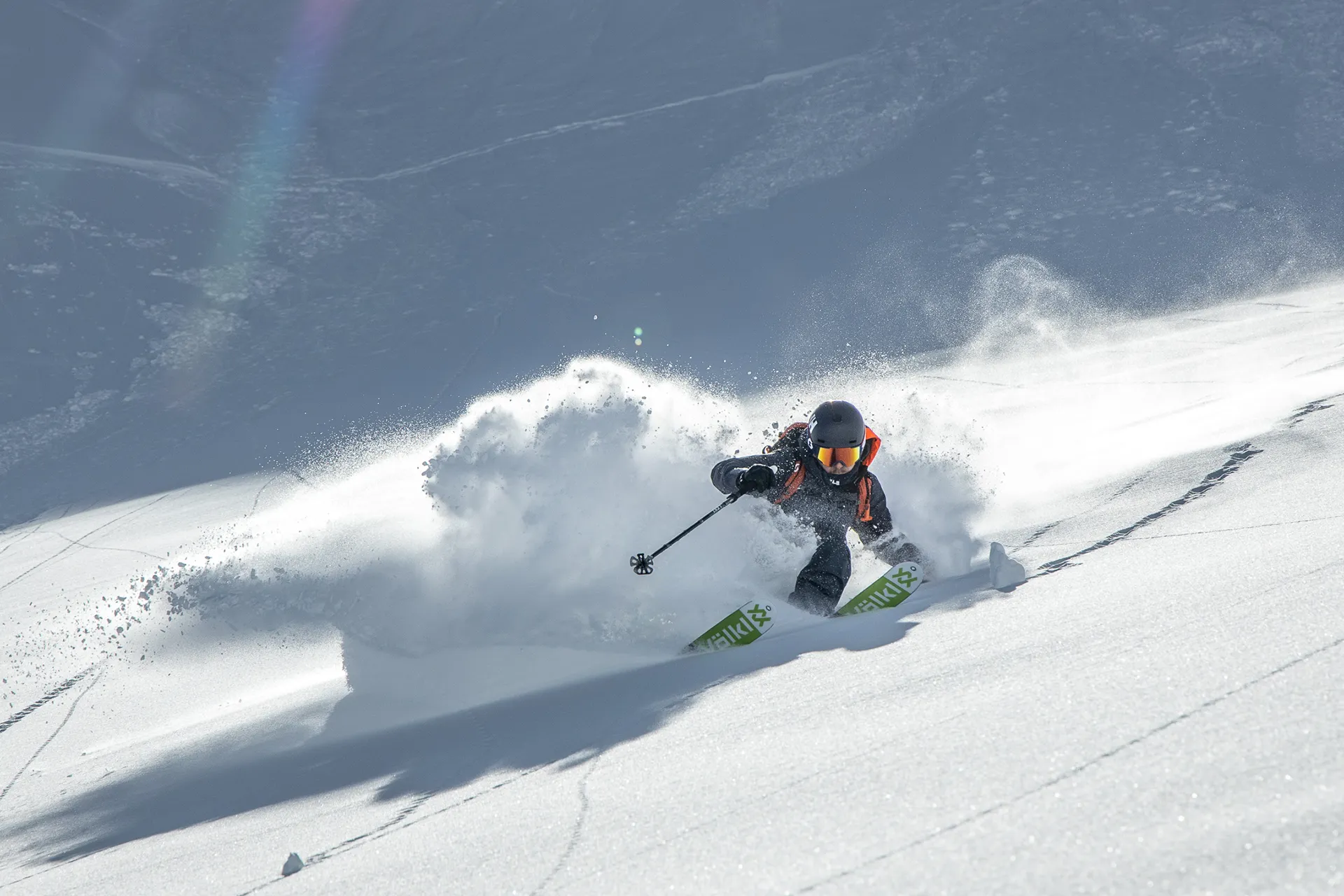 Freeride and skiing technique